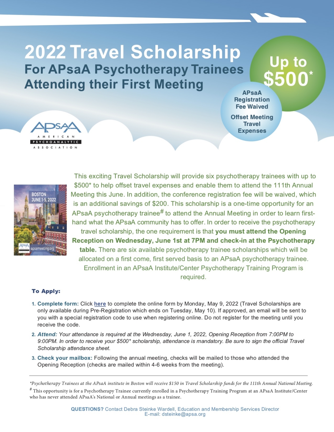 111AM 2022 Psychotherapists Travel Scholarship American